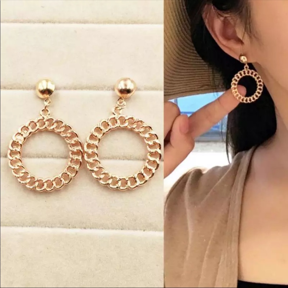 • Ava • Chain Link Earrings - Picture 1 of 4